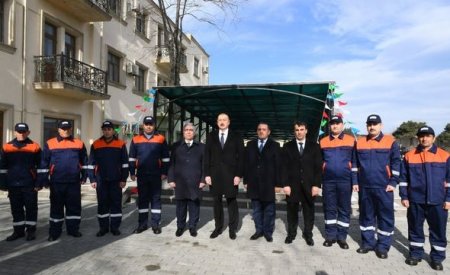 İlham Əliyev Bakıda yeraltı piyada keçidinin açılışında - FOTO