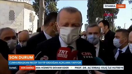 Türkiyə Prezidenti: “Cümə namazında 350 min nəfər iştirak edib” - VİDEO