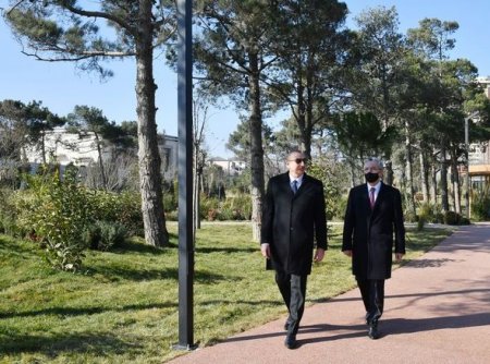İlham Əliyev və Mehriban Əliyeva Yasamalda parkın açılışında - YENİLƏNİB+FOTO/VİDEO